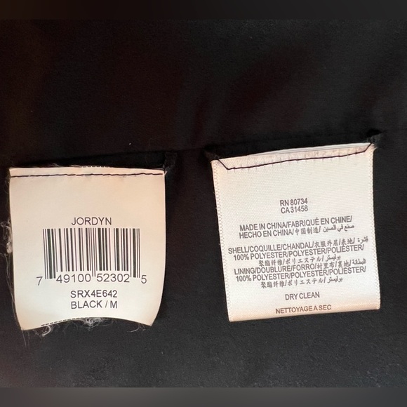 BCBGMAXAZRIA women Black Tailored Blazer with Notched Lapels/size M - Picture 11 of 12